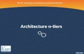 Architecture n-tiers 2008/2009 NFE 107 : Urbanisation et architecture des systèmes d'information.