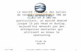 Avril 2004Christophe LORENTE & Charles TAVERNE1 Le marché français des balles de tennis, constitué à 70% de clubs et à 30% de particuliers, un marché dominé