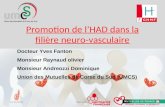 Promotion de lHAD dans la filière neuro-vasculaire 15/11/2011HAD UMCS Docteur Yves Fanton Monsieur Raynaud olivier Monsieur Andreozzi Dominique Union des.