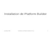Jc/md/lp-01/06Installation de Platform Builder CE 4.21 Installation de Platform Builder.