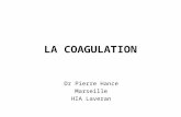 LA COAGULATION Dr Pierre Hance Marseille HIA Laveran.