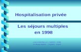 Hospitalisation privée Les séjours multiples en 1998 Cécile FONTANILLE / CNAMTS - DDRI Dr Michèle BRAMI / CNAMTS - ENSM.