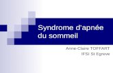 Syndrome dapnée du sommeil Anne-Claire TOFFART IFSI St Egreve.