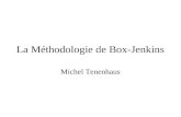 La Méthodologie de Box-Jenkins Michel Tenenhaus. 2 1.Les données Une série chronologique assez longue (n 50). Exemple : Ventes danti-inflammatoires en.