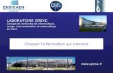LABORATOIRE GREYC Groupe de recherche en informatique, image, instrumentation et automatique de Caen Chasser linformation sur Internet .