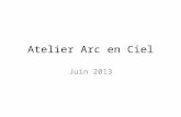 Atelier Arc en Ciel Juin 2013. 1 2 3 4 5.