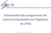 17/05/2013 Norbert Perrot - Doyen du groupe STI de l'IGEN1 Présentation des programmes de sciences industrielles de lingénieur de CPGE.