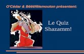 O'Cédar & Bêêêfêlemouton présentent: Le Quiz Shazamm!