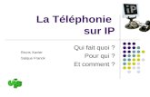 La Téléphonie sur IP Qui fait quoi ? Pour qui ? Et comment ? Bruns Xavier Salque Franck.