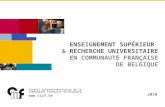 Conseil interuniversitaire de la Communauté française de Belgique  ENSEIGNEMENT SUPÉRIEUR & RECHERCHE UNIVERSITAIRE EN COMMUNAUTÉ FRANÇAISE.