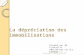 08/05/20121Dépréciation des immobilisations Encadré par Mr Elbousairi Réalisé par Fairouz Karmass.