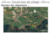 Circuit tour du village Toutes les réponses …. Circuit tour du village Poste n° 1 – Léglise du village.
