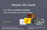 Marc SOURIS Module SIG-Santé 12. SIG et analyse spatiale Outils et méthodes pour lanalyse spatiale Paris Ouest Nanterre-La Défense Institut de Recherche.