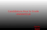 Candidature Pour le Grade ANIMATEUR Fait Par: Raph8.
