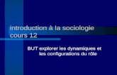 Introduction à la sociologie cours 12 BUTexplorer les dynamiques et les configurations du rôle.