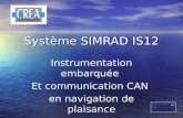 Système SIMRAD IS12 Instrumentation embarquée Et communication CAN en navigation de plaisance.
