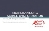 MOBILITANT.ORG SOIREE DINFORMATION Zones 30: dangers cachés Pascal Prince, président de mobilitant.org.