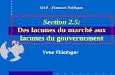 Section 2.5: Des lacunes du march© aux lacunes du gouvernement MAP â€“ Finances Publiques Yves Fl¼ckiger