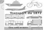 Transport du 1872 Sara, Lotte et Quinn. Animaux Bicyclette Diligence Attelage Trains et Locomotive à vapeur Bateaux et Bateaux à vapeur Introduction.