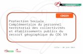 Protection Sociale Complémentaire du personnel territorial des collectivités et établissements publics du ressort géographique du CDG 59 Lille – 20 juin.