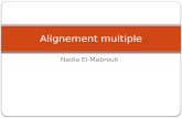 Nadia El-Mabrouk Alignement multiple. Plan 1. Introduction 2. Solution exacte pour lalignement multiple 3. Heuristique bornée 4. Alignement phylogénétique.