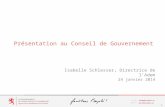 Info@adem.public.lu  E-mail : Website : 1. Présentation au Conseil de Gouvernement 24 janvier 2014 Isabelle Schlesser, Directrice de.