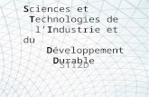 Sciences et Technologies de lIndustrie et du Développement Durable STI2D.