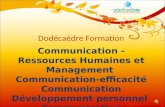 Dodécaèdre Formation1 Communication - Ressources Humaines et Management Communication-efficacité Communication Développement personnel Communication Graphique.