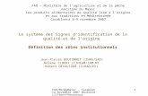 FAO/MinAgMaroc - Casablanca Novembre 2007 Boutonnet/Ilbert/Devautour 1 Le système des Signes didentification de la qualité et de lorigine Définition des.