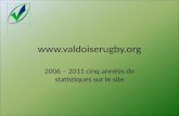 Www.valdoiserugby.org 2006 – 2011 cinq années de statistiques sur le site.
