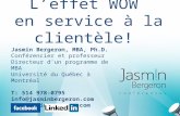 Www.jasminbergeron.com Jasmin Bergeron, MBA, Ph.D. Conférencier et professeur Directeur dun programme de MBA Université du Québec à Montréal T: 514 978-0795.