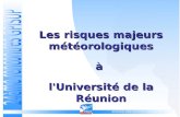 P.P.L.S SERVICE PREVENTION SECURITE / PPLS 1 Les risques majeurs météorologiques à l'Université de la Réunion.