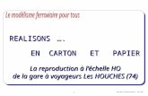 Copyright Bernard VALETTE – juin 2011 1 EN CARTON ET PAPIER REALISONS …. La reproduction à léchelle HO de la gare à voyageurs Les HOUCHES (74)
