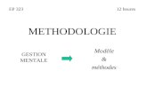 METHODOLOGIE GESTION MENTALE Modèle & méthodes EP 32312 heures.