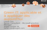 Lionel Cau Senior Consultant – Microsoft practice Manager Sogeti Suisse SA lionel.cau@sogeti.com.