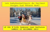 Les babybasketteurs du Secteur Vosges Sud fêtent Noël LE VAL DAJOL Gymnase Jean Gallaire SAMEDI 21 DECEMBRE 2013.