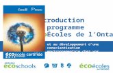 Introduction au programme ÉcoÉcoles de lOntario et au développement dune conscientisation environnementale chez vos élèves.