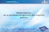 Modernisation de la politique européenne des marchés publics.