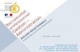 Baccalauréat professionnel Gestion -- Administration ATELIERS RÉDACTIONNELS PROPOSITION DACTIVITÉS PÉDAGOGIQUES PNP LYON – 10 mai 2012 ACADÉMIE DE TOULOUSE.