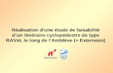 Réalisation dune étude de faisabilité dun itinéraire cyclopédestre de type RAVeL le long de lAmblève (+ Extension)