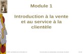 Communication et représentation commerciale, 3e édition1 de 33© 2007 Les Éditions de la Chenelière inc. Module 1 Introduction à la vente et au service.