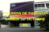 REUNION DE PARENTS SAMEDI 1er OCTOBRE M3. Loption complémentaire (OC) proposée en M3 Maturité Suisse francophone : Maturité Suisse Mention Bilingue :