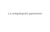 La mégalopole japonaise. 1/ Une exceptionnelle concentration dhommes et dactivités.