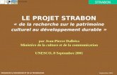STRABON Eumedis MISSION DE LA RECHERCHE ET DE LA TECHNOLOGIE Septembre 2001 LE PROJET STRABON « de la recherche sur le patrimoine culturel au développement.