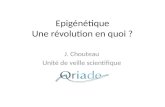 Epigénétique Une révolution en quoi ? J. Chouteau Unité de veille scientifique.
