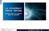 1 LA DIAGONALE Paris Saclay Innover pour la science dans la société Collège des acteurs – 28 juin 2013 -