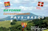 BAYONNE ( arrondissement) P A Y S – B A S Q U E Musical & Automatique Mettre le son plus fort Bayonne Pays-Basque P. A.