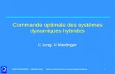 EEA 20/03/2003 Claude Iung Centre de Recherche en Automatique de Nancy 1 Commande optimale des systèmes dynamiques hybrides C.Iung P.Riedinger.