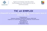 Agence de Gestion des Nouvelles Technologies de lInformation et de la Communication TIC et EMPLOI Dispositif et mesures en faveur de lauto-emploi dans.