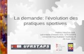 La demande: lévolution des pratiques sportives Nadine Haschar-Noé Laboratoire Prissmh-SOI, UFR STAPS Université Paul Sabatier Toulouse III 29 mars 2011.